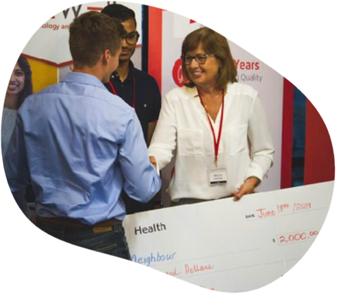 Recipient of the Hacking Health Award. Google Head Office, Waterloo, Ontario.